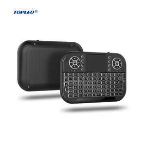 لوحة مفاتيح توبليو ميني A8 مع ماوس هوائي، لوحة مفاتيح لاسلكية محمولة بإضاءة خلفية RGB، تعمل بتقنية البلوتوث وUSB و2.4 جيجاهرتز لأجهزة أندرويد وصناديق التلفاز - Product Image 1