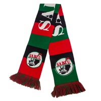 Großhandel Custom Jacquard Strick Acryl Soccer Club Fan Schal für Werbe-und Geschäfts geschenke