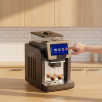 Machine à café domestique de haute qualité, vente en gros à prix abordable, machine à expresso semi-automatique, double chaudière, pression de 9 bars, capacité de 40 oz