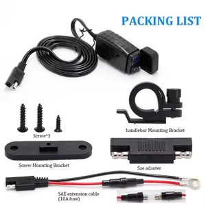 12V Xe Đạp Điện Điện Thoại Di Động Điện <span class=keywords><strong>USB</strong></span> Cổng Ổ Cắm Nhanh Chóng Sạc Không Thấm Nước Xe Máy <span class=keywords><strong>USB</strong></span> Sạc Điện Thoại - Product Image 4