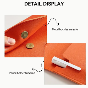 PU Leather Envelope A4 <strong>File</strong> Holder Classic Style Document Organizer With Magnetic Closure Waterproof <strong>File</strong> <strong>Folder</strong> Office Supplier - Product Image 4