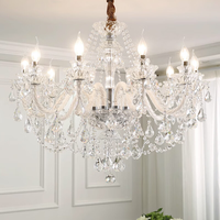 Lustres en cristal de luxe, lampes suspendues en verre modernes, éclairage décoratif de plafond pour salon, hôtel, luminaires suspendus