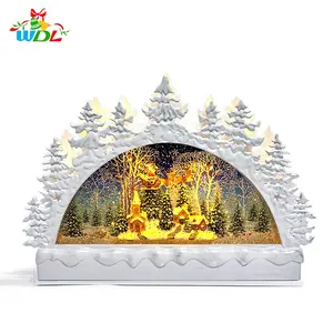 Decoración <span class=keywords><strong>de</strong></span> escena navideña <span class=keywords><strong>de</strong></span> Papá Noel volador, linterna giratoria <span class=keywords><strong>de</strong></span> agua con brillo, globo <span class=keywords><strong>de</strong></span> nieve personalizado con decoración <span class=keywords><strong>de</strong></span> velas Led, 2020 - Product Image 1