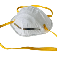 Masque OEM anti-poussière FFP1 avec sangles pour les usines de ciment, masque de sécurité blanc pour le nez, respirateur pour le ponçage et les outils électriques, masque CONE pour les travailleurs
