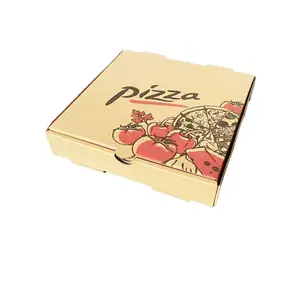 다양한 사양과 재료의 맞춤형 피자 박스, 8 인치, 10 인치, 12 인치 테이크아웃 포장, 크라프트지