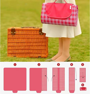 Durable Outdoor <b>Picnic</b> <b>Blanket</b> Foldable <b>Waterproof</b> Oxford Material Sand Beach Mat <b>Large</b> 80*60in for Camping Travel Family - Product Image 6