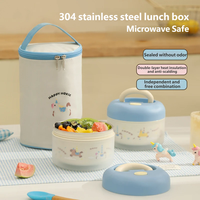 304 RVS broodtrommel met isolatie, afsluitbare voedselbox, bentobox, voedselbewaarbak, lunchboxen