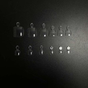 500 pièces faux ongles d'orteil clair naturel mince <span class=keywords><strong>manucure</strong></span> artificielle Art décoration beauté outils <span class=keywords><strong>pied</strong></span> couverture complète français orteil ongles - Product Image 6