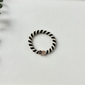 Korean Style Braided Hair Tie Coffee Color High Elasticity Twisted <b>Circle</b> Daily Use Nylon Weaving - Product Image 4