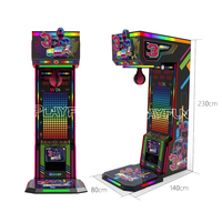 Machine de jeu d'arcade CE certifiée, à monnayeur, avec sac de frappe pour test de force de boxeur, pour bars, centres commerciaux, salles de jeux et lieux de divertissement