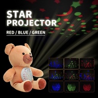 Produits de consommation et vente au détail : Animaux en peluche musicaux, Ours mignon, Machine à bruit blanc avec 70 sons, Projecteur YouTube, Lumière 3 couleurs