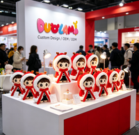 Peluche personnagre douce et festive pour cadeau de Noël, peluche personnagre sur mesure