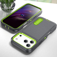 Coques de protection robustes 3 en 1 avec béquille pour iPhone 18 Pro Max, MOQ 500, coque de protection robuste avec béquille pour iPhone 18.