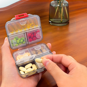 Promocional portátil ABS plástico pílula organizador medicina semanal caixa farmacêutica dispensador para armazenamento pílula - Product Image 6