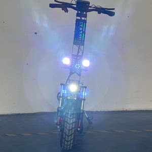 <span class=keywords><strong>Trottinette</strong></span> <span class=keywords><strong>électrique</strong></span> tout-terrain 13 pouces, puissante, double moteur, écran LCD, contrôleur double entraînement, absorption des chocs hydraulique avant et arrière - Product Image 4