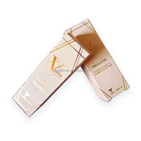 ZJ-046 Scatola Personalizzata per Confezione Regalo, Scatola per Strumenti per Unghie, Scatola Cosmetica con Finestra Trasparente