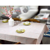 Nappe en vinyle PEVA à motif floral, en flanelle, pour printemps-été, avec feuilles décoratives, vente en gros