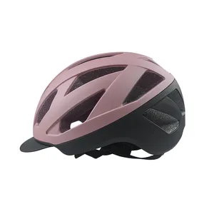 Capacete de ciclista esportivo urbano para homens e mulheres, luz LED traseira para bicicleta elétrica, scooter de estrada e mtb, com luz traseira