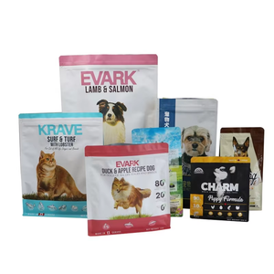 Sacs d'emballage pour aliments pour animaux de compagnie en plastique à fond plat personnalisés, 500 g, 1 kg, 2 kg, 5 kg, 10 kg, 20 kg, sacs pour aliments pour chats <span class=keywords><strong>et</strong></span> chiens - Product Image 2