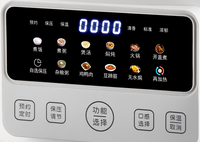 Olla a presión eléctrica Olla caliente 4L con 12 en 1 Programas de cocina 1300W Panel de control colorido multifunción Pantalla LCD