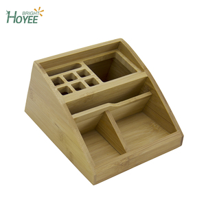 Petit porte-<span class=keywords><strong>crayon</strong></span> de bureau <span class=keywords><strong>en</strong></span> <span class=keywords><strong>bois</strong></span> de bambou fait à la main pour le bureau - Product Image 5