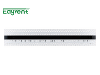 Diffuseur linéaire encastré en aluminium avec grille d'aération cachée sans cadre pour plafond encastré, idéal pour la ventilation CVC
