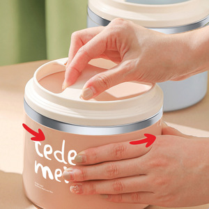 Tede Mei Stainless Steel <b>Lunch</b> <b>Box</b> Single Layer Portable For Home Work Students Healthy Life - Product Image 4