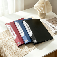Carpeta Portafolio de PVC con 60 Bolsillos, Fundas Transparentes para Presentaciones, Organizador de Documentos