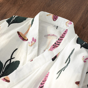 Garza kimono accappatoio delle donne di autunno di estate 100% <span class=keywords><strong>cotone</strong></span> della <span class=keywords><strong>camicia</strong></span> <span class=keywords><strong>da</strong></span> <span class=keywords><strong>notte</strong></span> - Product Image 6