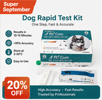BEST VET Kit de test rapide vétérinaire pour la détection de la peste canine, de l'Ehrlichia, de la Babesia et de l'Anaplasma, kits de test rapide en une étape
