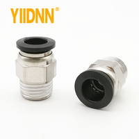 Adaptateur pneumatique à air série PC 12mm 10mm 8mm 6mm 4mm Tube de tuyau 1/8 "1/4" 3/8 "1/2" connecteur de tuyau d'air à filetage mâle raccord rapide