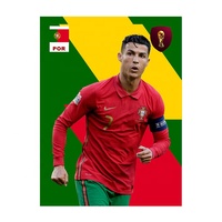 Affiches de football du Portugal, album Qatar 2022, affiches d'anime 3D avec cadre métallique, imperméables et faciles à installer (RTS)