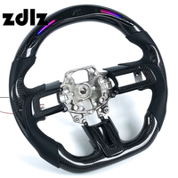 Volant en fibre de carbone avec écran LED pour Ford Mustang GT 2016 2018 2022 2023 Shelby
