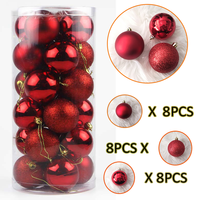 Boules de Noël décoratives personnalisées en plastique, directement de l'usine