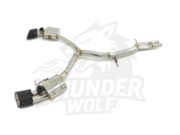 Tuyaux d'échappement en acier inoxydable 304 haute performance compatibles avec Audi 2017-2024 RS4 B9/RS5 F5 2.9T Catback (OEM/Vannes électroniques)