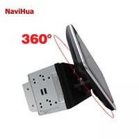 Autoradio multimédia Android universel 9 10,1 pouces 1 DIN simple, autoradio rotatif 2 DIN double, écran tactile 360 degrés, autoradio stéréo