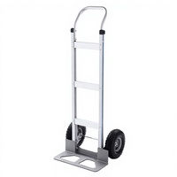 Carretilla de Dos Ruedas FELLCO JCH-01 de Aleación de Aluminio, Plataforma Tipo Tiger, para Obras de Construcción y Almacenes, con Recubrimiento en Polvo