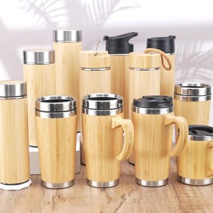 Botella de agua de madera de acero inoxidable ecológica personalizada <span class=keywords><strong>2023</strong></span> al por mayor - Product Image 4