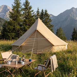 Yurt <span class=keywords><strong>de</strong></span> Glamping Familial <span class=keywords><strong>de</strong></span> <span class=keywords><strong>Luxe</strong></span> à <span class=keywords><strong>Prix</strong></span> d'Usine Réel, Faible MOQ, Type à Armature Droite avec Chambre, 5 Personnes - Product Image 4