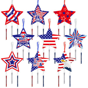 Pendentif carillon éolien étoilé pour la Fête Nationale des États-Unis et carillon éolien décoratif pour la Journée <span class=keywords><strong>de</strong></span> l'Indépendance - Product Image 4