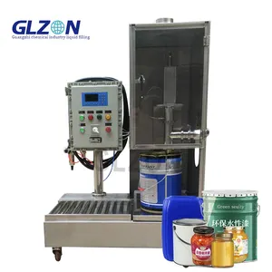 Measuring and weighing filling machine for filling 5-30L acrylic/ink paint