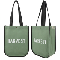 Sac fourre-tout simple et élégant en PP non tissé, fond arrondi, pochette personnalisée pour souvenirs
