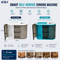 Mini distributeur automatique de bureau pour hôtel, produits de soins personnels, articles de toilette, cosmétiques, essentiels de voyage, distributeur intelligent en libre-service