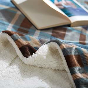 Manta Sherpa para sofá | Ultra-felpa decorativa suave colorida | Manta de felpa para silla de viaje - Product Image 5