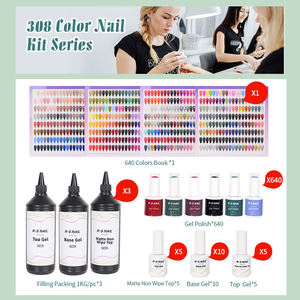 Kit de vernis à ongles semi-permanent UV/LED R S Nail 640 couleurs 15g, trois étapes, sans odeur, séchage rapide, tenue 3-4 semaines, beauté durable - Product Image 6