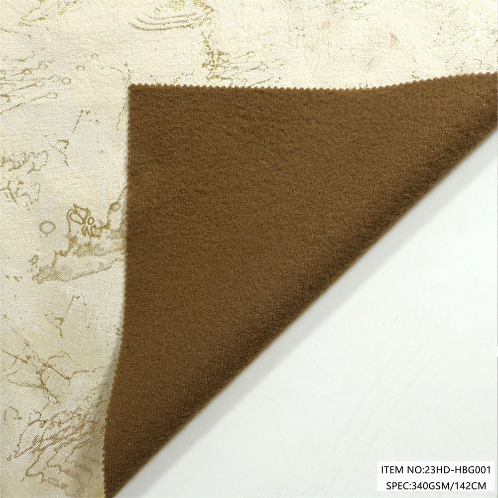 Holland Velvet Bronzing Fabric for Sofa Upholstery Custom Foil Design 100% Polyester Knitted Home Deco OEM Manufacturer · image 3