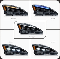 Nouveaux phares à LED modifiés avec projecteur laser, feux de jour et clignotants séquentiels pour Lexus IS250 IS300 2006-2012