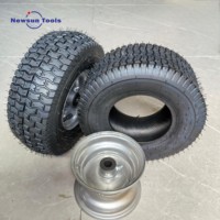Roue pneumatique en caoutchouc de 13 pouces 5.00-6 pour chariot à main, tondeuse à gazon, épandeur, poussette, pneu métallique gonflable