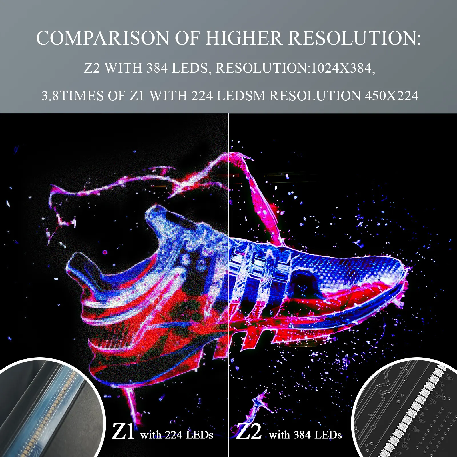 2024 Wifi Contrôle 42cm HD Affichage Holographique 384 Spinning 3D Projecteur LED Publicité Hologramme Ventilateur