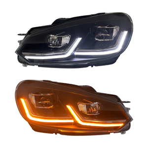 Fari Anteriori YU GUANG per <span class=keywords><strong>Volkswagen</strong></span> <span class=keywords><strong>Golf</strong></span> 6 2010 <span class=keywords><strong>2011</strong></span> 2012 da VW <span class=keywords><strong>GOLF</strong></span> 6 MK6 a <span class=keywords><strong>GOLF</strong></span> 7 MK7 Fanali R20 Aggiornamento Proiettori a LED - Product Image 1